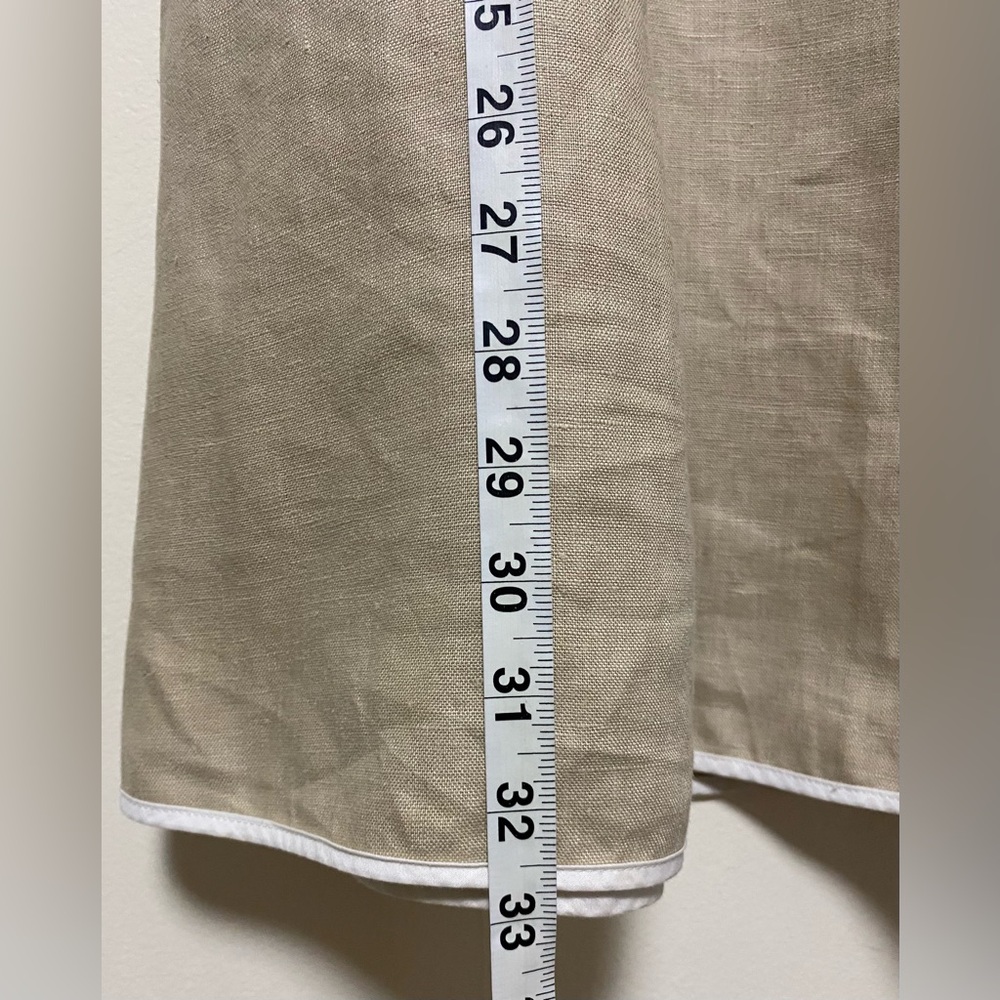 Talbots Beige Midi Linen Skirt Women Size 12 - Picture 11 of 12